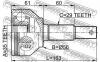 FEBEST 0210J1020 ШРУС НАРУЖНЫЙ 35x56x29 (NISSAN QASHQAI J10F 2006- NISSAN QASHQAI UK MAKE J10F 2006-) FEBEST