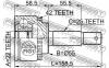 FEBEST 0210N16A42 ШРУС НАРУЖНЫЙ 22x55x25 (NISSAN ALMERA B10RS (CLASSIC) 2006- NISSAN ALMERA N16 (UKP) 2000-2006 NISSAN
