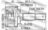 FEBEST 0210P12QG16A44 ШРУС НАРУЖНЫЙ 23x56x27 (NISSAN PRIMERA P12 2001-2005) FEBEST