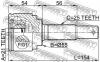 FEBEST 0210QG15 ШРУС НАРУЖНЫЙ 21x55x25 (NISSAN ALMERA N16 (UKP) 2003-2006) FEBEST