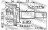FEBEST 0210QG15A44 ШРУС НАРУЖНЫЙ 21x55x25 [13]