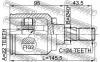 FEBEST 0211N16 ШРУС ВНУТРЕННИЙ 22x40x24 (NISSAN ALMERA B10RS (CLASSIC) 2006- NISSAN ALMERA N16 (UKP) 2000-2006 NISS