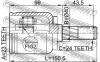 FEBEST 0211P12QG16 ШРУС ВНУТРЕННИЙ 23x40x24 (NISSAN PRIMERA P12 2001-2007) FEBEST [13]