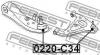 FEBEST 0220C34 ОПОРА ШАРОВАЯ (NISSAN LAUREL C34 1993-1997 NISSAN LAUREL C35 1997-2002 NISSAN SKYLINE R33 1994-1998