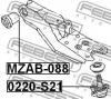 FEBEST 0220S21 ОПОРА ШАРОВАЯ