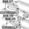 FEBEST 0220-WD22UF Опора шаровая переднего верхнего рычага