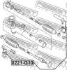 FEBEST 0221-G10 Наконечник рулевой