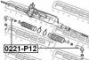 FEBEST 0221-P12 Наконечник рулевой