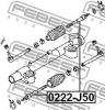 FEBEST 0222-J50 Тяга рулевая