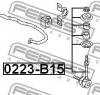 FEBEST 0223B15 ТЯГА СТАБИЛИЗАТОРА ЗАДНЯЯ (NISSAN BLUEBIRD SYLPHY G10 2000-2005 NISSAN PULSAR N15 1995-2000 NISSAN R