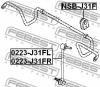 FEBEST 0223-J31FR Тяга стабилизатора передняя