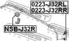 FEBEST 0223J32RL ТЯГА СТАБИЛИЗАТОРА ЗАДНЯЯ ЛЕВАЯ (NISSAN MURANO Z51 2007- NISSAN TEANA J32 2008-) FEBEST