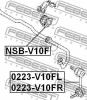 FEBEST 0223V10FR ТЯГА СТАБИЛИЗАТОРА ПЕРЕДНЯЯ ПРАВАЯ (HONDA CIVIC FD1/FD2 2006- NISSAN ALMERA TINO V10M 1998-2003) FEB