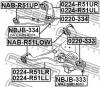 FEBEST 0224-R51LL Рычаг передний нижний левый