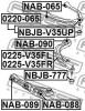 FEBEST 0225-V35FR ТЯГА ПЕРЕДНЯЯ ПРАВАЯ