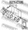 FEBEST 0275-C11R Ремкомплект суппорта тормозного заднего