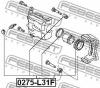 FEBEST 0275-L31F Ремкомплект передн суппорта 0275-L31F