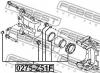 FEBEST 0275-Z51F Ремкомплект задн суппорта NISSAN QASHQAI+2 JJ10E 2008-2013 0275-Z51F