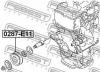 FEBEST 0287-E11 Ролик натяжной ремня кондиционера