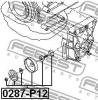 FEBEST 0287-P12 Натяжитель ремня
