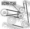 FEBEST 0290-T30 Натяжитель ремня