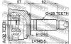 FEBEST 0310022 ШРУС НАРУЖНЫЙ 32x60x28 (HONDA ACCORD CC/CD/CE 1994-1998) FEBEST