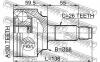 FEBEST 0310FD ШРУС НАРУЖНЫЙ 30x59,5x26 (HONDA CIVIC FD 2006- HONDA CIVIC FK 2006-) FEBEST