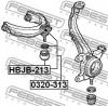 FEBEST 0320-313 Шаровая опора верхняя