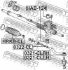 FEBEST 0321-CLLH Наконечник рулевой левый