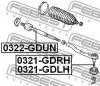 FEBEST 0321-GDLH Наконечник рулевой левый