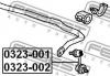 FEBEST 0323001 ТЯГА СТАБИЛИЗАТОРА ПЕРЕДНЯЯ ПРАВАЯ (HONDA CIVIC EU/EP/ES 2001-2006 HONDA CR-V RD4/RD5/RD6/RD7/RD9 20
