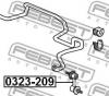FEBEST 0323209 0323-209_тяга стаб.перед./ Honda CR-V RD1/RD2 1997-2001