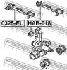 FEBEST 0325EU ТЯГА ЗАДНЯЯ ПОПЕРЕЧНАЯ ВЕРХНЯЯ