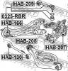 FEBEST 0325-RBR Тяга задней подвески