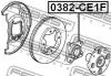FEBEST 0382CE1F ПОДШИПНИК СТУПИЧНЫЙ ПЕРЕДНИЙ