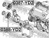 FEBEST 0387-YD2 Ролик натяжной