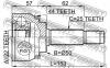 FEBEST 0410004A44 ШРУС НАРУЖНЫЙ 22x50x25 (HYUNDAI ACCENT/EXCEL 1994-1999 HYUNDAI ACCENT/VERNA 1999-) FEBEST