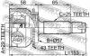 FEBEST 0410038A43 ШРУС НАРУЖНЫЙ 29x57x25 (MITSUBISHI AIRTREK CU2W/CU4W/CU5W 4WD 2001- MITSUBISHI OUTLANDER CU2W/CU5W 4