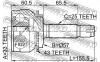 FEBEST 0410044A43 ШРУС НАРУЖНЫЙ 33x57x25 (MITSUBISHI AIRTREK CU2W/CU4W/CU5W 2001- MITSUBISHI OUTLANDER CU2W/CU5W 2003-