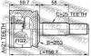 FEBEST 0410Z36 ШРУС НАРУЖНЫЙ 21x60x25 (MITSUBISHI COLT Z32A/Z34A/Z36A 2004-) FEBEST