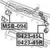 FEBEST 042345L ТЯГА СТАБИЛИЗАТОРА ПЕРЕДНЯЯ ЛЕВАЯ (MITSUBISHI PAJERO II V14W-V55W 1991-2004 MITSUBISHI PAJERO II V14