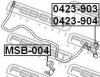 FEBEST 0423-904 Тяга/стойка стабилизатора: MITSUBISHI PAJERO III MONTERO V65W/V75W 2000-2006