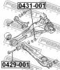 FEBEST 0429001 БОЛТ С ЭКСЦЕНТРИКОМ
