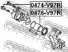 FEBEST 0476-V97R Поршень суппорта тормозного заднего