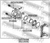 FEBEST 0477-V97RL Суппорт задний левый MITSUBISHI PAJERO IV/MONTERO V87W/V97W 2006- 0477-V97RL