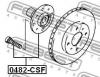 FEBEST 0482CSF СТУПИЦА ПЕРЕДНЯЯ (MITSUBISHI DION CR5W/CR6W/CR9W 2000-2004 MITSUBISHI LANCER CS 2000- MITSUBISHI LAN