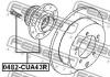 FEBEST 0482CUA43R СТУПИЦА ЗАДНЯЯ 2WD (MITSUBISHI AIRTREK CU2W/CU4W/CU5W 2001- MITSUBISHI LANCER CS 2000- MITSUBISHI OU
