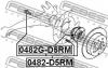 FEBEST 0482D5RM 0482-D5RM_ступица задн./ Mitsubishi Outlander CW 06]