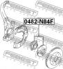 FEBEST 0482N84F 0482-N84F_ступица передн./ Mitsubishi Galant EA 96-03