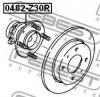 FEBEST 0482Z30R СТУПИЦА ЗАДНЯЯ (MITSUBISHI COLT Z21A/Z22A/Z23A/Z24A/Z25A/Z26A/Z27A/Z28A 2002- MITSUBISHI COLT Z32A/Z